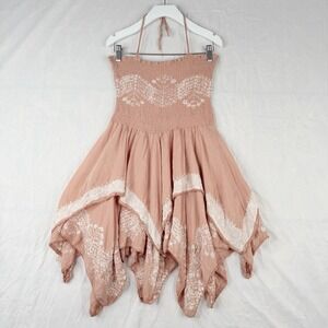 Advance Apparels Dress SZ-free Batik Embroidered Tiered Drop Adj Strap Rayon B-